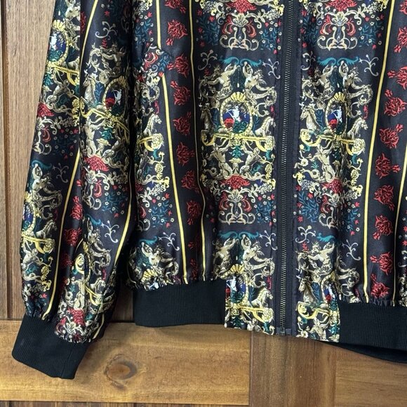 Vintage Cedars Satin Bomber Jacket Size Large Polyester - Picture 3 of 6